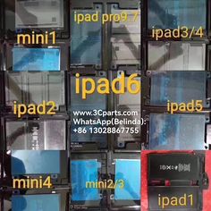 there are many different types of ipads on display