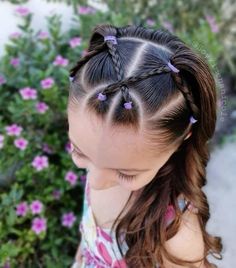 Cute Hairstyle Ideas, Girls Hairdos, Hairstyles Girl, Easy Little Girl Hairstyles, Lil Girl Hairstyles