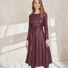 Elegant Long Sleeve Belt PU Leather Dress









Size





S / cm





M / cm





L / cm





XL / cm





XXL / cm









RUS





42





44





46





48





52









US





4-6 





8-10





12





14





16









UK





8





10





12





14





16









AU





8





10





12





14





16









EU





34-36





38-40





42





44





46









Bust





Tile





88





92





96





100





104









Recommend Slavic Style, Leather Dress Women, Leather Midi Dress, Gloves Women, Midi Dress Style, Party Kleidung, Faux Leather Dress, Club Wear, Leather Wear