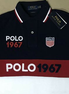 Polo Ralph Lauren Men’s SHIELD POLO 1967 Classic Fit Polo Shirt, Navy, Red, White, Size XS. Condition is "New with tags". Shipped with USPS First Class. Casual Cotton Polo Shirt With Logo Patch, Cotton Polo Collar Shirt With Logo Print, Classic Cotton Polo Shirt With Graphic Print, Polo Outfit Men, Polo Outfit, Best Fragrance For Men, Us Polo, Best Fragrances, Polo Ralph Lauren Mens