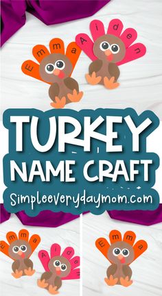 turkey name craft for kids to make