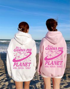 A reminder to others who runs this world ;) -- Gamma phis of course! Soft, cute, and trendy, this Gamma Phi Beta sorority hoodie will quickly become your go-to cozy sweatshirt! Use the drop downs to specify your desired hoodie color and select your size (SM-4XL). This listing is for Gamma Phi Beta. Please use our search bar or side bar on our main page to find this design in your organization. If you do not see your organization, please send us a message and we can customize any design for you. Thank you! ♥ SIZING ♥ Unisex Sizing- For a more feminine, fitted look we recommend getting your size. For a more oversized look, we recommend sizing up. ♥ SHIP TIME ♥ Items may take up to 7 business days to process before shipping. Shipping time is (on average) an ADDITIONAL 2-5 business days. Shipp Delta Zeta Sorority, Alpha Epsilon Phi, Sigma Delta Tau, Theta Phi Alpha, Sorority Sweatshirts, Alpha Sigma Tau, Phi Sigma Sigma, Delta Phi Epsilon, Side Bar