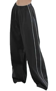 Pants Png Y2k, Y2k Streetwear Black Pants, Y2k Clothes Png Pants, Non-stretch Y2k Style Streetwear Pants, Black Y2k Parachute Trousers, English Teacher Outfit, Modesty Outfits, Vibe Clothes, Other Outfits