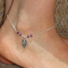 Handmade Adjustable Dangle Anklets, Adjustable Anklet With Lobster Clasp, Handmade Spiritual Anklets As Gift, Spiritual Handmade Anklets As Gift, Silver Adjustable Spiritual Anklets, Bohemian Sterling Silver Anklets For Gift, Handmade Silver Anklets As A Gift, Silver Spiritual Anklets As Gift, Adjustable Spiritual Anklets As A Gift