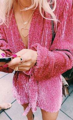 21st Birthday Outfits Sequin, Pink Outfits Sparkly, Nashville Outfits Going Out Pink, Pink Outfits Galentines, Fancy Valentines Outfit, Nashville Outfits Sparkly, Pink Sparkly Outfits, Sparkly Nashville Outfits, Pink Outfit Nashville