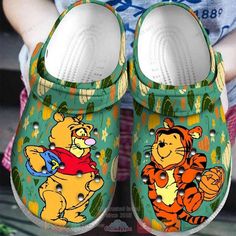 Introducing the Winnie The Pooh Tigger Clogs Shoes Gift, the perfect footwear for little ones who adore the beloved character Clog Fashion, Disney Crocs, Winnie The Pooh Cartoon, Tigger Winnie The Pooh, Hawaiian Shirt Women, Crocs Crocband, Crocs Clogs, Cosplay Halloween, Unique Shoes