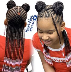 Afro Hairstyles For Kids, African Hairstyles For Kids, Children Hairstyles, Childrens Hairstyles, 10 Yoga Poses, Scene Bangs, 2 Braids, Best Yoga Poses