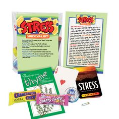 Stress Survival Kit Charleston Chew, Survival Food Kits, Prepper Food, Wise Advice, Survival Kit Gifts, Doomsday Preppers, Laffy Taffy, Prepper Survival, Peppermint Patties