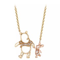 Winnie the Pooh and Piglet Diamond Necklace | shopDisney Winnie The Pooh And Piglet, Pooh And Piglet, Cute Winnie The Pooh, Princess Jewelry, Disney Jewelry, Diamond Chain, Disney Winnie The Pooh, Girly Jewelry, Cute Disney