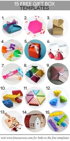 the ultimate gift box templates for kids and adults to make with paper origami