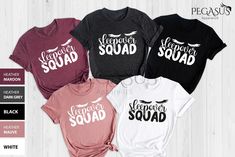 Sleepover Squad Shirts, Sleepover Shirt, Girls Birthday Party Shirts, Slumber Party Shirts, Teen Birthday Party, Sleepover Pajama Shirts HOW TO ORDER → Please pick your t-shirt type and size. → Please pick your t-shirt color → Select the quantity → Click add to cart → We are choosing design colors(lettering color) depend on your shirt color. Black or White. If you have specific request for design color you can add a note to seller. SIZE → We have size chart on under t-shirt color charts. ABOUT P Nashville Shirts, Tennessee Shirt, Birthday Squad Shirts, Southern Shirt, Nashville Bachelorette, Best Friend Shirts, Family Shirts Matching, Southern Shirts, Squad Shirt