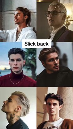 Boy Hairstyle Names, Slick Back Hairstyles, Guys Hairstyles, Mens Haircuts Short Hair, Gents Hair Style, Aesthetic Hairstyles, Hairstyles 2024, Hairstyle Names, Mens Hairstyles Thick Hair