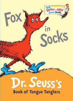 a book with an image of a fox in socks