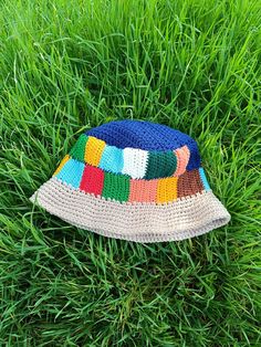 Crochet Bucket Hat Man / Women. Unisex bucket hat made of cotton mix. It is suitable for spring/autumn weather. The yarn is soft. You can wash it in the washing machine with cold water. Size S/M fits well small heads (54-56cm / 21"-22") Size M/L fits well standard heads (57-59cm / 23") Size XL fits well with a larger noggin (60-62cm / 24") Yarn: Mix of cotton and acrylic Don't hesitate to get in touch with me for a custom order or if you need any further information. If you want a hat in a custo Multicolor Brimmed Crochet Hat For Outdoor, Crochet Bucket Hat Men, Knit Bucket Hat, Women Bucket Hat, Bucket Hat Crochet, Bucket Hat Women, Mens Bucket Hats, Festival Hat, Crochet Bucket