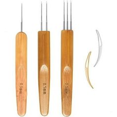 three different types of wood carving tools