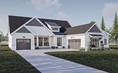 this is an artist's rendering of the country house plan