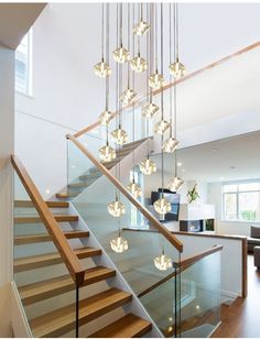 entry-chandelier-foyers Crystal Light Fixture, Square Chandelier, Chrome Pendant Lighting, Crystal Chandelier Lighting, Staircase Chandelier, Luxury Chandelier, Hanging Crystals, Modern Staircase, Hanging Light Fixtures