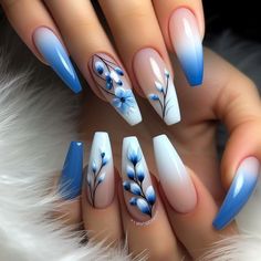 Nail Art Designs Videos, Coffin Nails Designs, Chic Nails, Nail Arts, Long Acrylic Nails, Gorgeous Nails