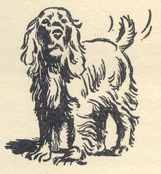 a black and white drawing of a dog