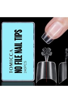 TOMICCA Short Squoval Nail Tips, 240Pcs Acrylic Full Matte Half Cover Nail Tips with Positioning Line, 12 Sizes No C Curve Clear Soft Gel Nail Tips, Nail Extension Tips for Beginner and Professional Squoval Nail, Short Squoval, Squoval Nails, Soft Gel Nails, Gel Nail Tips, Soft Gel, Nail Extensions, Gel Nail