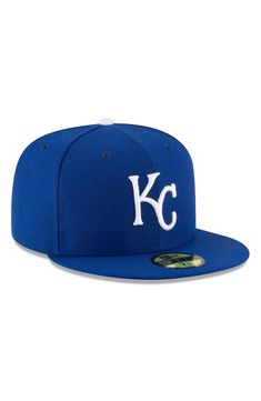 Let everyone know which baseball squad is your favorite with this Kansas City Royals Authentic Collection On-Field 59FIFTY fitted hat from New Era! Flat bill with ability to curve Six panels with eyelets Imported Contrasting underbill Brand: New Era Fitted Material: 100% Polyester Officially licensed Structured fit High Crown Raised embroidery Throwback Baseball Cap For Baseball Season, Throwback Snapback Fitted Hat For Baseball Season, Baseball Season Fan Merchandise Flat Brim Hat, Baseball Season Fan Merchandise Fitted Cap, Sports Fan Flat Brim Fitted Baseball Hat, Sports Fan Flat Brim Fitted Hat For Baseball Season, Sports Fan Flat Bill Hats For Baseball Season, Sports Fan Hat With Flat Bill For Baseball Season, Flat Brim Baseball Fan Merchandise Hats