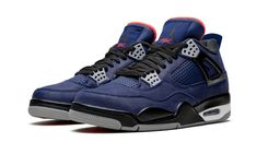 The Air Jordan 4 Winter “Loyal Blue” receives a winter-ready makeover for the iconic silhouette.  The premium iteration of the “Loyal Blue” Air Jordan 4 sports a colorway reminiscent of rapper Eminem’s “Encore” Jordan 4, as covetable a sneaker as any within the Air Jordan scope.  Notable changes applied to the design include swapping out the traditional throat and mid-panel netting for a rubberized synthetic material.  The tongue also utilizes the rubberized construction while the inner lining sports a fleece-like fabric for added warmth and comfort.  A tonal heel plate with black Jumpman branding and black Wings on the lateral panel put the finishing touches on the Air Jordan 4 WNTR “Loyal Blue. ” Release date: December 2, 2019. 70s Converse, Nike X Travis Scott, Converse Run Star Hike, Converse Run, Low Air Jordan 1, Converse Run Star, Jordan 8, Jordan 2, Nike Dunk High