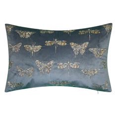 Edie At Home Butterfly Decorative Throw Pillow, Teal - Bed Bath & Beyond - 30121499 Pillow Teal, Teal Bedding, Dorm Stuff, Teal Throw Pillows, Butterfly Throw Pillows, Blue Pillows Decorative, Metallic Embroidery, Decorative Lumbar Pillows, Embroidered Butterfly