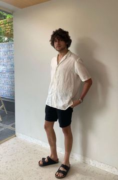 Men's Summer Outfit, Birkenstock Outfit, Polo Outfit, Short Sleeves Shirt