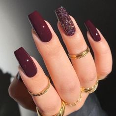 Nails For Older Women, Wine Nails, Maroon Nails, Orange Nails, Elegant Nails