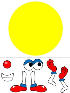 an image of a cartoon character in front of the sun with his arms and legs stretched out