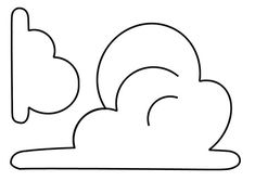 a black and white drawing of a cloud with the letter b in it's center