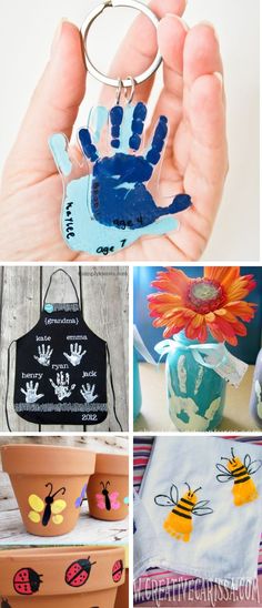 handprinted items are being displayed in different ways to make them look like they're