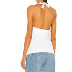 New Susana Monaco Xl White Cowl Neck Halter Top. Orig Price $118.00 Measurements Flat Lay - Approximate Chest: 16" (Measured Armpit To Armpit) Length: 14" (Measured From Armpit To Shirt Hem) Hem: 19 1/2" Style Detail Color: Sugar Halter Neck Sleeveless 94% Nylon, 6% Spandex Machine Wash Cold Made In The Usa Please Note That These Measurements Are Approximate And Taken While The Item Is Laid Flat. They Can Help Potential Buyers Determine Whether The Item Will Fit Them Comfortably. If You Have Any White Halter Neck Top For Spring, Chic Stretch Tops For Vacation, Spring Halter Neck Top For Brunch, Fitted Beach Tops, Spring Brunch Halter Neck Tops, Spring Brunch Halter Top, Summer Halter Neck Top For Brunch, Elegant Stretch Tops For Vacation, White Halter Neck Blouse