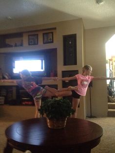 Me and Hailey just made an amazing 2 person acro twist      G 2 Person Yoga, Cool Poses, Yoga Poses, Gymnastics, Chloe, Twist, Yoga