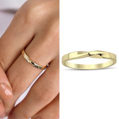 14k Gold Twist Band Ring will be the most delicate piece in your jewelery collection... 14k Gold Double Twisted Ring is also avaliable: https://www.etsy.com/listing/1353371898/ ◖ P R O P E R T I E S ◗ * Material: 14k Yellow Gold,14k White Gold ◖ D I O N J E W E L ◗ ‣ 14K REAL GOLD ‣ EXPRESS DELIVERY IN 1-3 DAYS* ‣ HANDMADE ONLY FOR YOU, NO USED JEWELRY ‣ GIFT BOX AND OTHER GIFTS ◖ P R O D U C T I O N & Q U A L I T Y ◗ ‣ All of our jewelry are handmade and made to order. ‣ We use only 14K real gold. (8k or 18k too for some jewelry) We do not craft any gold filled, gold plated, or gold vermeil items over silver or other metals. ‣ We guarantee quality of our jewelry. We offer a lifetime warranty against manufacturing defects. ‣ Raw materials are coming from historical gold and jewelry market Tarnish Resistant Yellow Gold Stackable Rings As Gift, 14k Yellow Gold Stackable Rings As Gift, Gold Stackable Rings With Simple Design For Anniversary, 14k Gold Simple Jewelry For Anniversary, Gift Stackable 14k Rings, Classic Diamond Cut Stackable Rings As Gift, Dainty Stackable Anniversary Rings In Yellow Gold, Dainty Yellow Gold Stackable Anniversary Rings, Jewelry Market