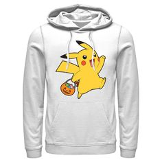 Gotta catch 'em all! Get into the Halloween spirit with the iconic world of Pokemon cards, video games, TV shows, and more with adorable new officially licensed apparel for the whole family featuring all your favorite Pokemon! This Men's Pokemon Halloween Trick-or-Treating Pikachu Graphic Pullover Hoodie features the adorable Pikachu holding his jack-o'-lantern bucket full of candy across the front. Grab one of these new Pokemon hoodies this Halloween and be the envy of all your friends! Pokemon Halloween, Graphic Pullover, Pull Over Hoodie, Halloween Hoodie, New Pokemon, Trick Or Treating, Halloween Spirit, Pocket Monsters, Halloween Hacks