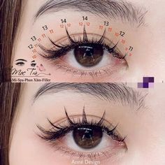 Cute Eyelashes, Anime Lashes, Teknik Makeup, Korean Eye Makeup