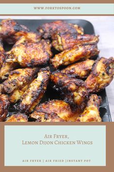 the recipe for air fryer lemon chicken wings