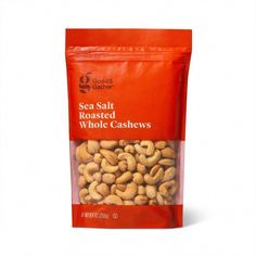 a bag of sea salt roasted whole cashews