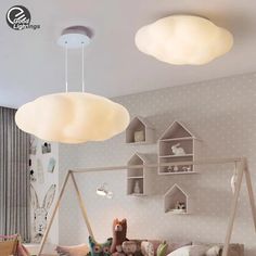 48201350152496|48201350185264|48201350218032|48201350250800 Cloud Lights For Baby Room, Childrens Bedroom Ceiling Lights, Kids Room Lamp Ceiling, Kids Bedroom Lighting Ceiling, Kids Bedroom Lighting, Kids Living Room, Kids Lamp, Cloud Ceiling, Pendant Light For Bedroom