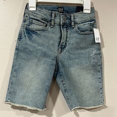 Gap Boys Light Wash Denim Shorts. Nwt. Size 6. Light Wash Denim Shorts With Clasp Closure And Adjustable Waist. Frayed Hem. Three Front And Two Back Pockets. Brand New! Smoke-Free, Pet-Free Home. Gap Denim Jean Shorts, Gap Denim Jean Shorts For Spring, Gap Denim Shorts In Medium Wash, Gap Blue Jean Shorts For Summer, Trendy Gap Denim Jean Shorts, Trendy Denim Jean Shorts By Gap, Gap Blue Cutoff Bottoms, Gap Denim Jean Shorts In Medium Wash, Gap Denim Jean Shorts Medium Wash