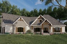 this is an artist's rendering of these house plans