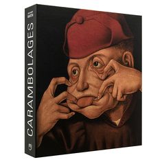 a book with an image of a man's face and hands on the cover