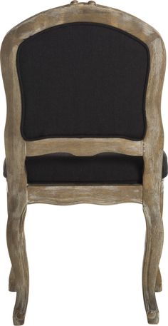 Safavieh Eloise 20''H French Leg Dining Chair Black and Rustic Oak Furniture Breakfast Outside, French Style Chairs, Rustic Oak Furniture, Chair Wood, Oak Dining Chairs, Upholstered Side Chair, Oak Furniture, Wood Chair, Black Linen