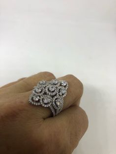 Hand made vintage filigree ring All pave set Cubic Zirconia in Sterling Silver Size 8 My jeweler can re size for a $10 fee All rings are shipped in a nice gift box. Check out our over a THOUSAND great reviews Engraving is $4 per letter and is not always perfect depending on the piece. It can take a few days if the jeweler is busy. This is payable to Paypal Judithsltd@gmail.com Filigree Ring With Diamond Cut Cubic Zirconia, Luxury Cubic Zirconia Filigree Ring Gift, Ornate Diamond Filigree Ring Gift, Vintage Cubic Zirconia Filigree Ring, Silver Filigree Bohemian Rings, Vintage Rainbow, Purple Art, Filigree Ring, Cocktail Rings