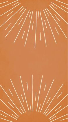 an orange background with white lines in the shape of sunbursts on it