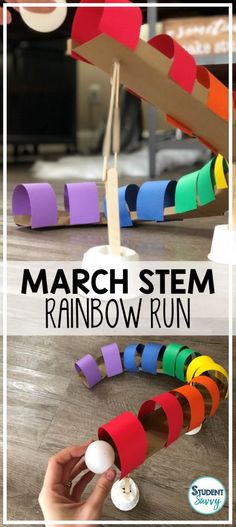 Rainbow Stem Activities Preschool, March Library Activities, Spring Stem Activities Elementary, Kindergarten Steam Activities, March Stem Activities, March Stem, Steam Activities Elementary, Losing Focus