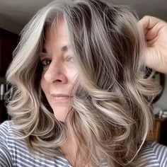 25 Best Hair Colors for Gray Hair, According to Experts Colors For Gray Hair, White Hair With Lowlights, Greyish Blonde Hair, Blonde Inspiration, Layered Haircut Ideas, Fine Hair Cuts, Grey Blending, Grey Hair Care