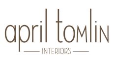 the logo for an interior designer's studio, called appil tomlin interiors