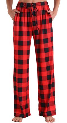 PRICES MAY VARY. Brand New and High Quality. Super comfy and pretty pajama pants! Stretch material. Brings so much comfort for skin. High waist and floral print design Lounge pants for women have a wide elastic waistband with decorative drawstring are lightweight, soft, breathable and comfortable Loose fitting, comfortable PJ pants are perfect for pajama parties, dorm room, nightwear, relaxing at home, sports, and going out or casual wear. Suit for most seasons. Please refer to size chart under Red Plaid Pajama Pants Women, Red Plaid Pajama Bottoms, Red Plaid Pjs Pants, Comfy Lounge Pants, Soft Pajama Pants, Wide Leg Lounge Pants, Floral Print Pants, Womens Pajamas Pants, Pajamas Comfy